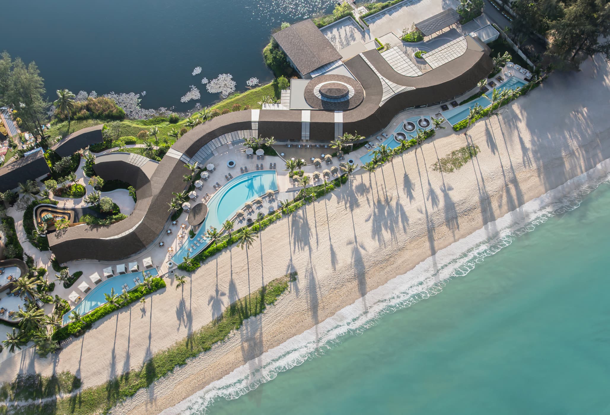 Küstenaufnahme aus der Luft